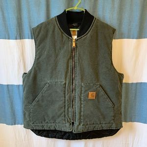 Carhartt Men’s quilt lined insulated rib collar vest